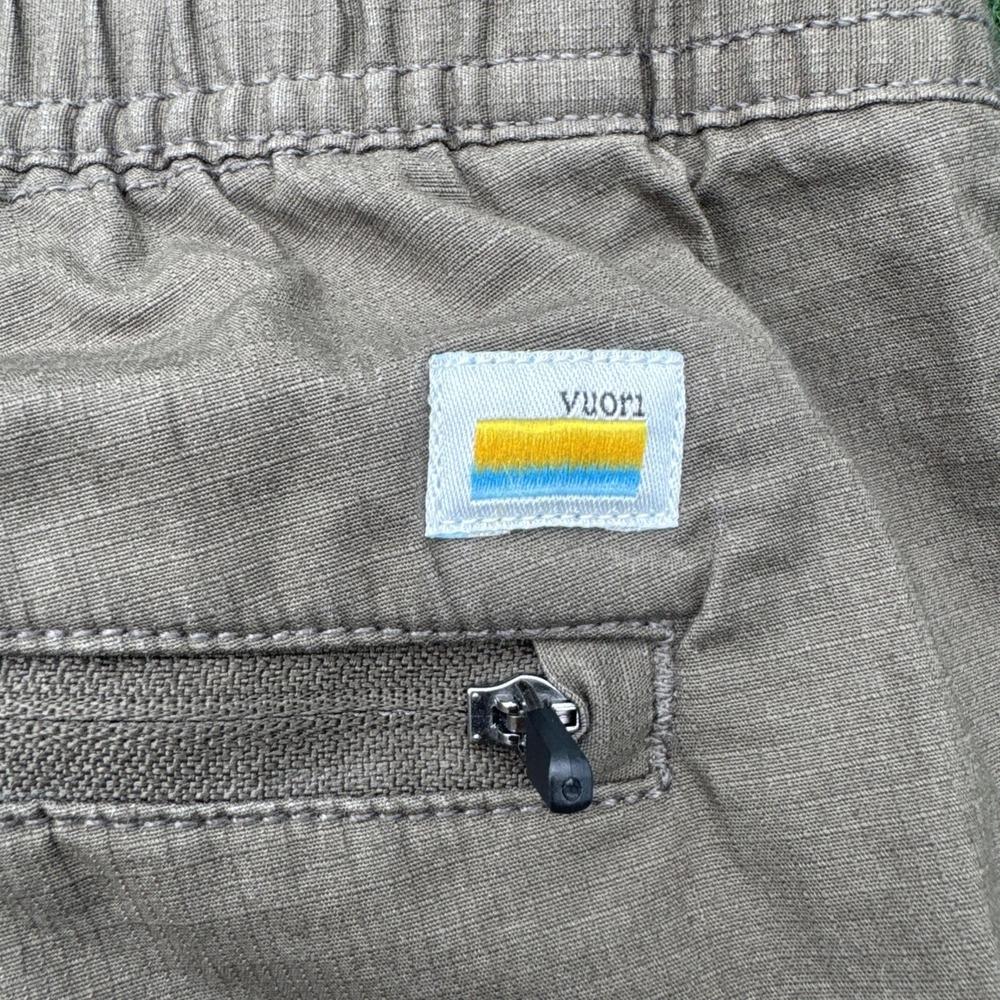 Vuori Ripstop Pants Cotton Charcoal Gray Drawstring Women's Hiking Outdoors XL - Picture 9 of 9